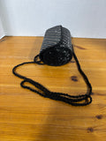 Lot Of 2 Black Beaded Purse/Cases