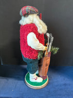 St. Nick Santa Going Golfing Christmas Collectible Figurine