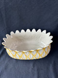 Andrea By Sadek Colonial Williamsburg Yellow In Bloom Planter Pot