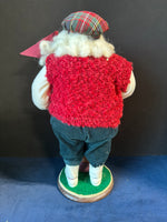 St. Nick Santa Going Golfing Christmas Collectible Figurine