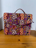 Vera Bradley Safari Sunset Structured Shoulder Messenger Bag *Read Description*