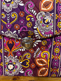 Vera Bradley Safari Sunset Structured Shoulder Messenger Bag *Read Description*