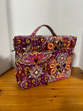 Vera Bradley Safari Sunset Structured Shoulder Messenger Bag *Read Description*