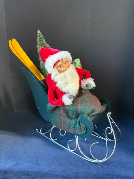 Byers Choice Santa In Sleigh
