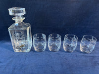 5 Piece Rennie Mackintosh Decanter Set