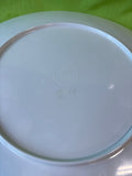 Pier 1 Round Blue Splatter Serving Platter