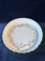 Eternal Beau By Johnson Brothers Large Round Flan Quiche Dish Fluted Edges