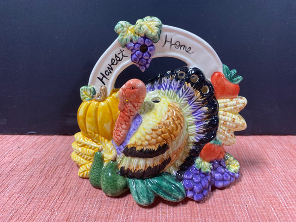 Vintage Thanksgiving Table Centerpiece Candle Holder