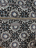 Vera Bradley Charcoal Medallion Paisley Print Campus Backpack Quilted