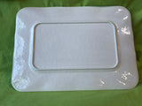 Off-White Melamine Serving Tray