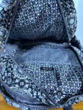 Vera Bradley Charcoal Medallion Paisley Print Campus Backpack Quilted