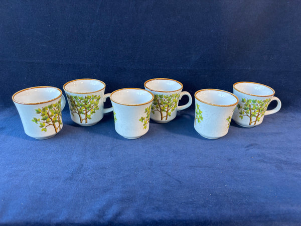 Set Of 6 Mikasa Natural Beauty Central Park Coffee Mug