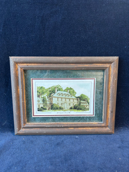 Framed Print Of Carters Grove Williamsburg Va