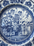 (B) Wedgwood Yale University Walter Camp Memorial Gateway 1928 Blue & White Dinner Plate