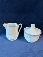 Gibson Black Tie Sugar Bowl And Creamer