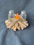 3-Piece Campfire Salt And Pepper Shaker Set (Tested), Appears Unused