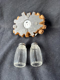 3-Piece Campfire Salt And Pepper Shaker Set (Tested), Appears Unused