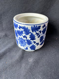 Blue And White Floral Planter Pot
