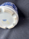 Blue And White Floral Planter Pot