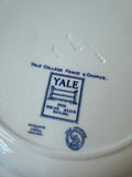 (F) Wedgwood Yale University Yale College Fence & Campus Blue & White Dinner Plate