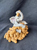 Lenox "Elephants Good Fortune" Resin Trunk-up Elephant Peanuts Figurine *Read Description*