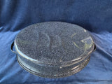 Roasting Pan with Lid Speckled Enamel