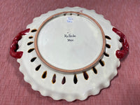 Mexican Mellado Decorative Pottery Plate