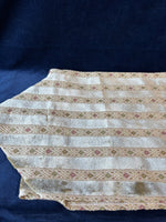 Tasseled End Gold Tone Table Runner