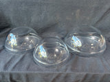 Set Of 10 France and Clear Glass Nesting Mixing Bowls