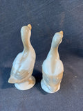 Pair Of Otagiri Japan Geese Porcelain Figurines