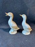 Pair Of Otagiri Japan Geese Porcelain Figurines