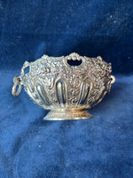 Raimond Silver Plated Bowl With Carver Ringed Handles *Read Description*