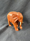 Hand-Carved Wooden Elephant Figurine