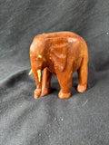 Hand-Carved Wooden Elephant Figurine