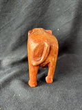 Hand-Carved Wooden Elephant Figurine