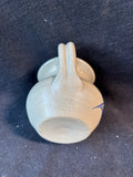 Williamsburg Pottery Salt Glaze Creamer Pitcher Cobalt Blue Flower