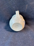 Williamsburg Pottery Salt Glaze Creamer Pitcher Cobalt Blue Flower