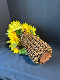 Wicker Basket W/ Yellow Sunflower Floral Arrangement