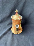 Lefton China Hand Painted Heritage Brown Gilded Coffee/ Tea Pot