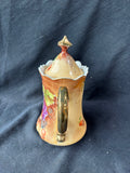 Lefton China Hand Painted Heritage Brown Gilded Coffee/ Tea Pot