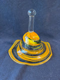 Hand Blown Art Glass Bell
