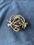 Set Of 4 Metal Bird Motif Napkin Rings