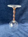 Set Of 4 Mikasa Sofia Frosted Stem Wine Goblets