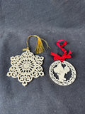 Lot Of 2 Lenox Christmas Ornaments