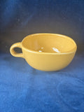 Set Of 4 Home Thailand Speckled Mustard Yellow Soup Bowls