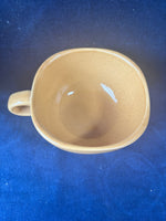 Set Of 4 Home Thailand Speckled Mustard Yellow Soup Bowls