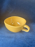 Set Of 4 Home Thailand Speckled Mustard Yellow Soup Bowls