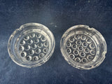 Pair Of Vintage Bubble Bottom Ashtrays