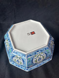 Japanese Octagonal Gold Toned Gilded Bowl