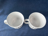 Pair Of Ribbed Mugs